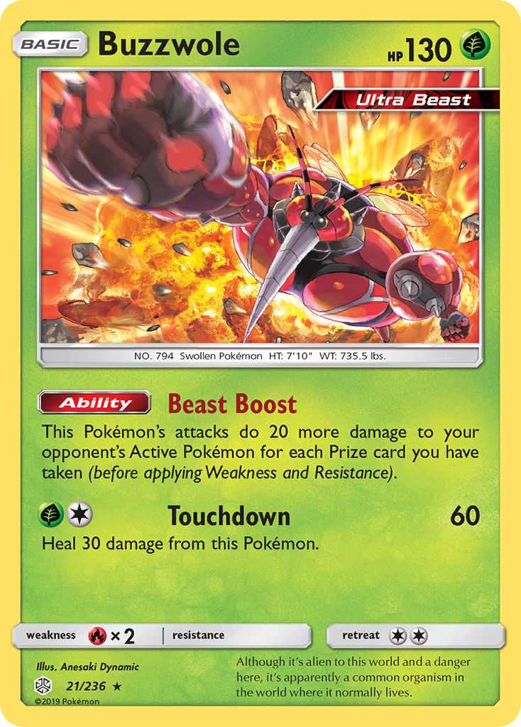 Buzzwole (21/236) [Sun & Moon: Cosmic Eclipse] | Gamers Paradise