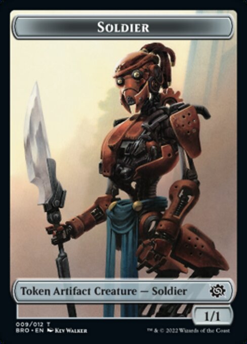 Powerstone // Soldier (009) Double-Sided Token [The Brothers' War Tokens] | Gamers Paradise
