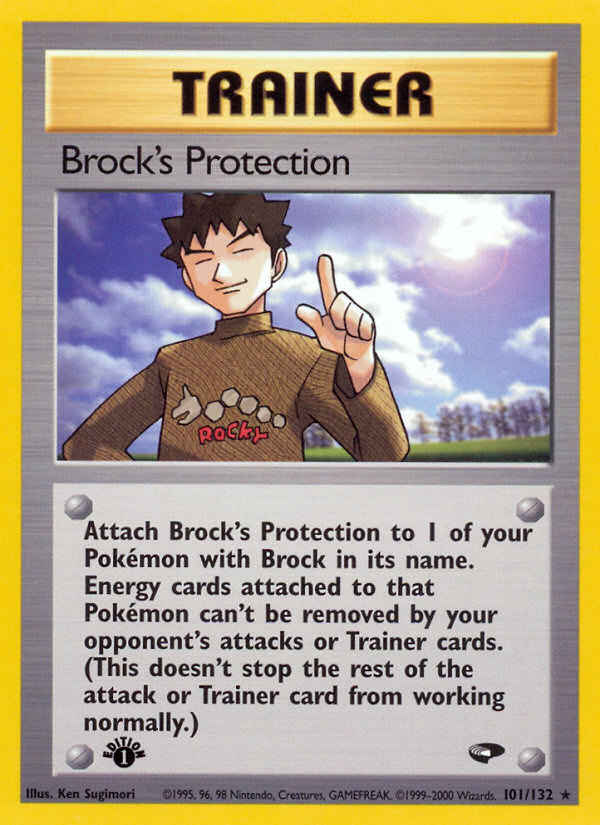 Brock's Protection (101/132) [Gym Challenge 1st Edition] | Gamers Paradise