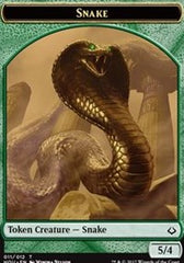 Snake // Warrior Double-Sided Token [Hour of Devastation Tokens] | Gamers Paradise