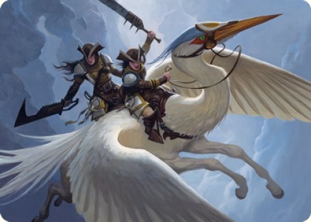 Gryffwing Cavalry Art Card [Innistrad: Crimson Vow Art Series] | Gamers Paradise