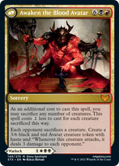 Extus, Oriq Overlord // Awaken the Blood Avatar [Strixhaven: School of Mages Prerelease Promos] | Gamers Paradise