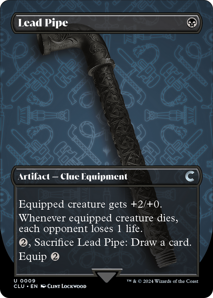 Lead Pipe (Borderless) [Ravnica: Clue Edition] | Gamers Paradise