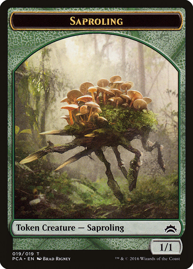 Saproling // Goblin Double-Sided Token [Planechase Anthology Tokens] | Gamers Paradise