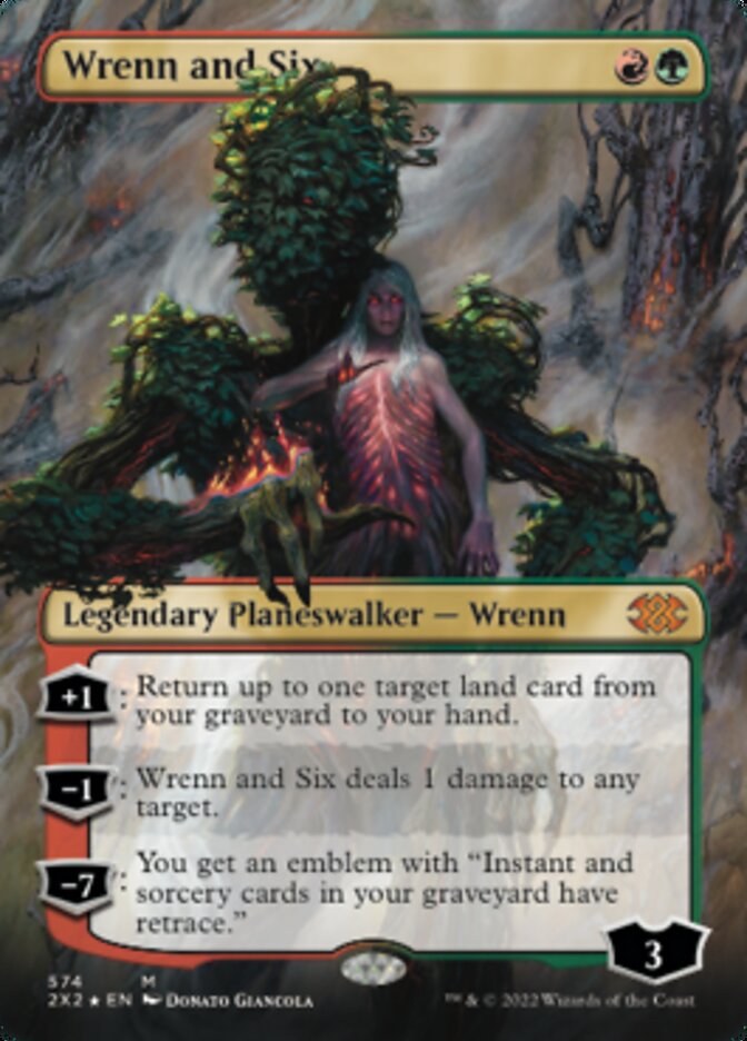 Wrenn and Six (Textured Foil) [Double Masters 2022] | Gamers Paradise