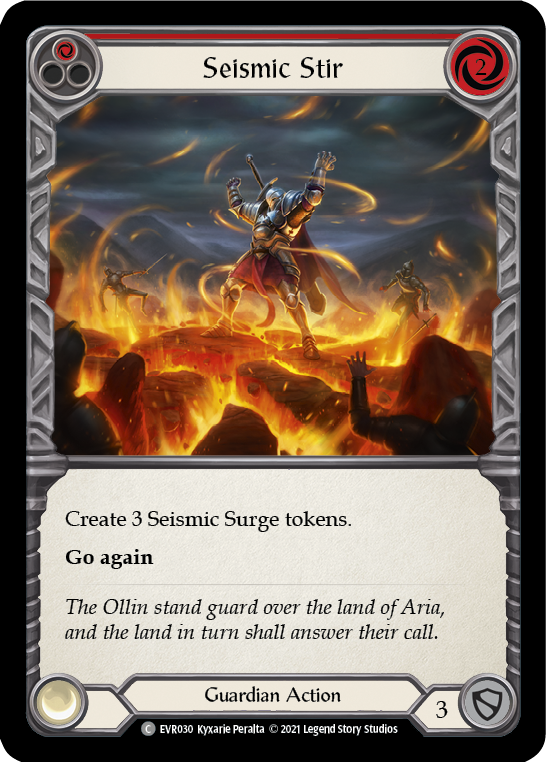 Seismic Stir (Red) [EVR030] (Everfest)  1st Edition Rainbow Foil | Gamers Paradise
