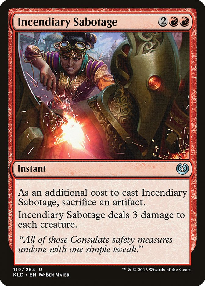 Incendiary Sabotage [Kaladesh] | Gamers Paradise