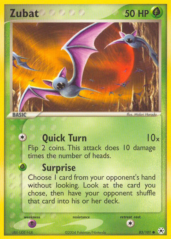 Zubat (83/101) [EX: Hidden Legends] | Gamers Paradise