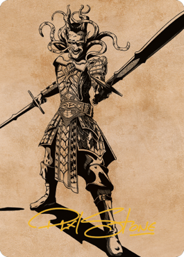 Zevlor, Elturel Exile Art Card (78) (Gold-Stamped Signature) [Commander Legends: Battle for Baldur's Gate Art Series] | Gamers Paradise