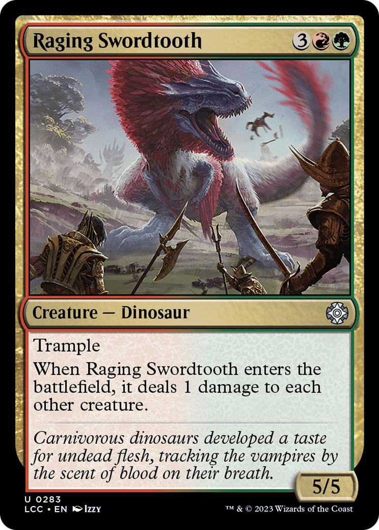 Raging Swordtooth [The Lost Caverns of Ixalan Commander] | Gamers Paradise