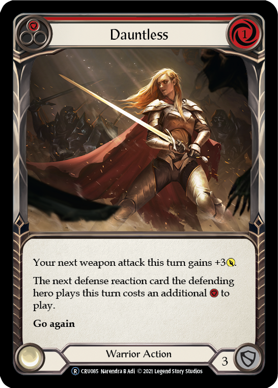 Dauntless (Red) [U-CRU085-RF] Unlimited Rainbow Foil | Gamers Paradise