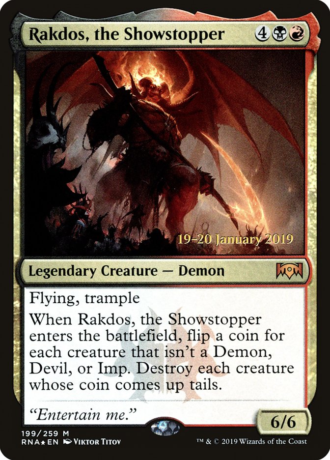 Rakdos, the Showstopper [Ravnica Allegiance Prerelease Promos] | Gamers Paradise