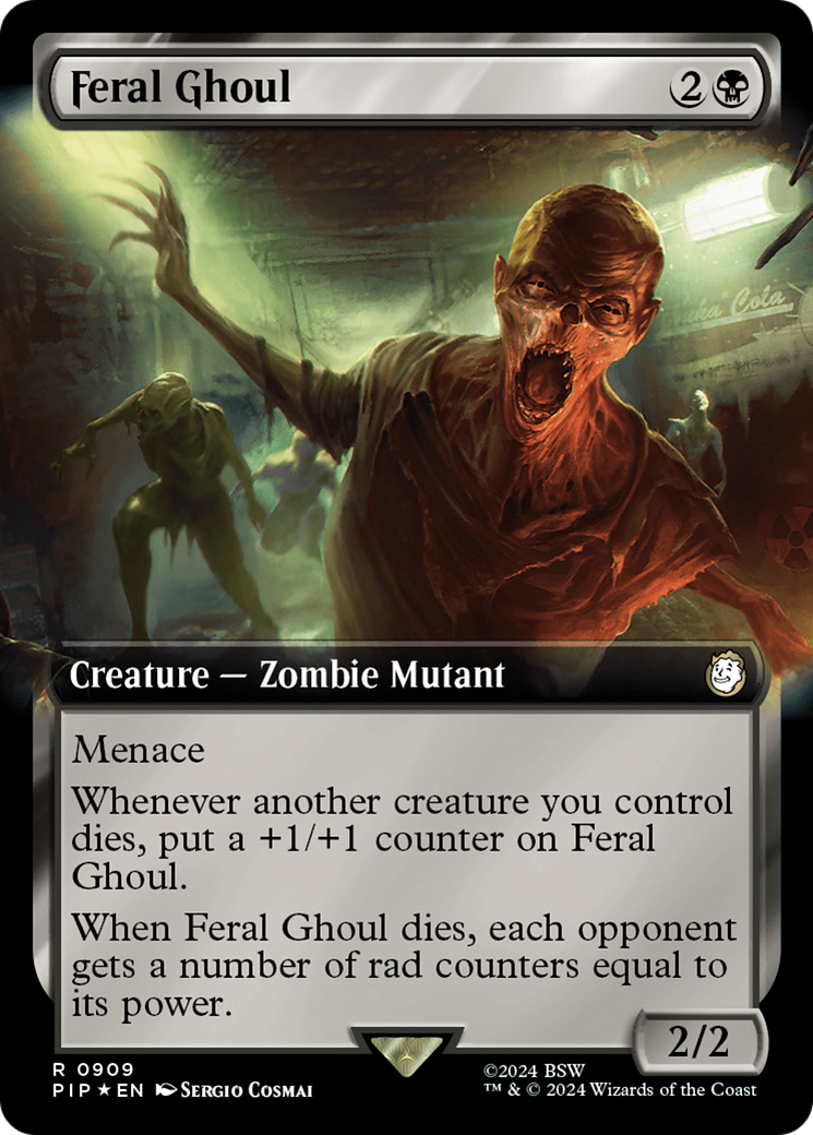 Feral Ghoul (Extended Art) (Surge Foil) [Fallout] | Gamers Paradise