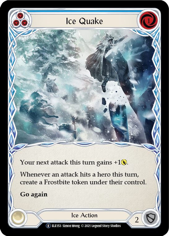 Ice Quake (Blue) [U-ELE153] Unlimited Rainbow Foil | Gamers Paradise
