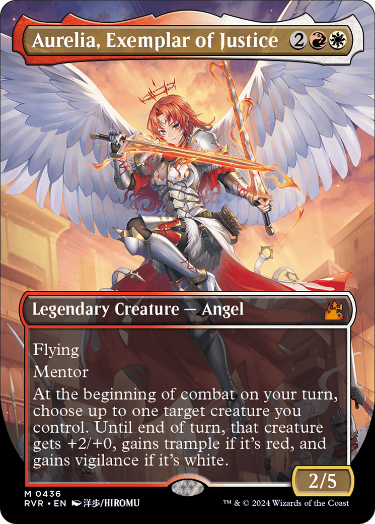 Aurelia, Exemplar of Justice (Anime Borderless) [Ravnica Remastered] | Gamers Paradise