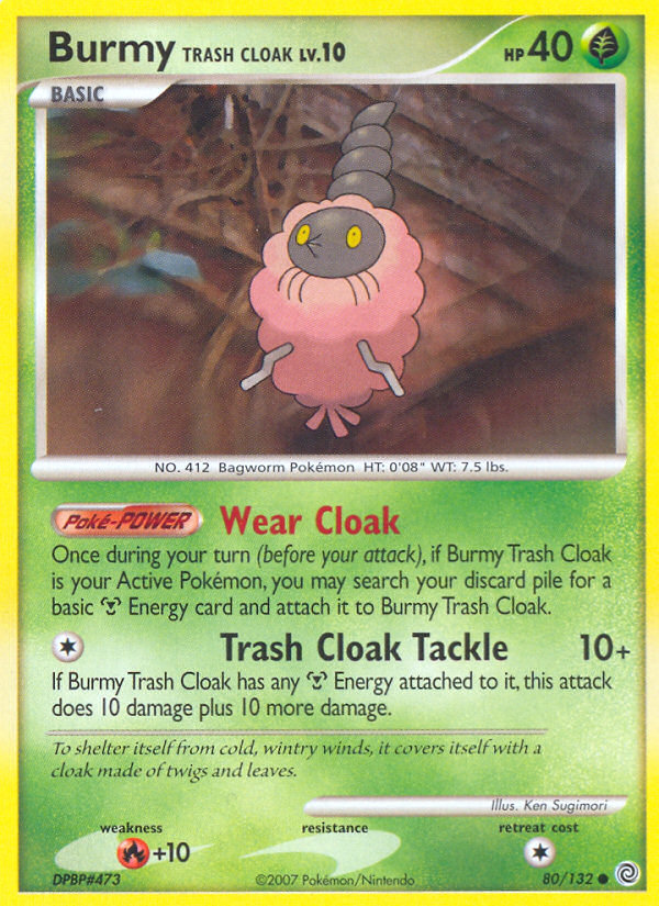 Burmy Trash Cloak (80/132) [Diamond & Pearl: Secret Wonders] | Gamers Paradise