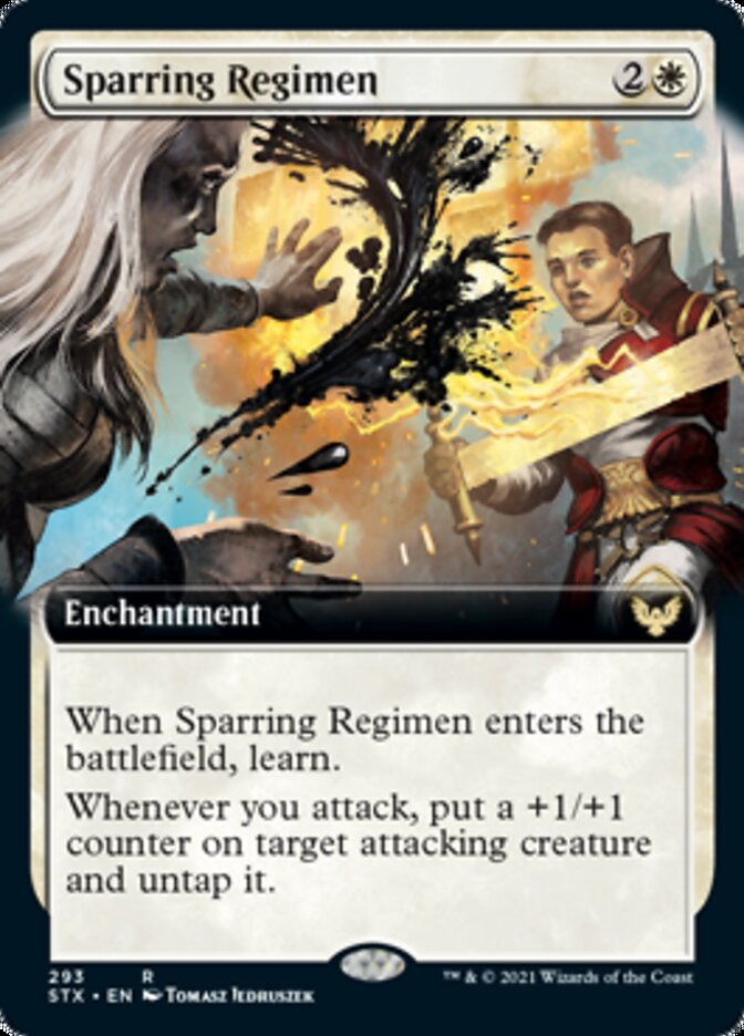 Sparring Regimen (Extended Art) [Strixhaven: School of Mages] | Gamers Paradise