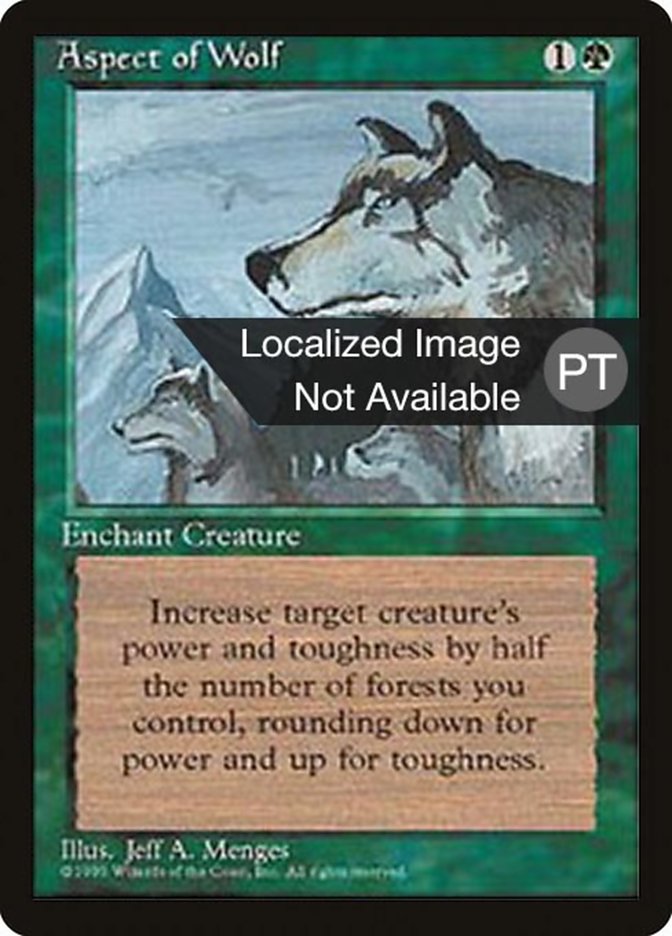 Aspect of Wolf [Fourth Edition (Foreign Black Border)] | Gamers Paradise