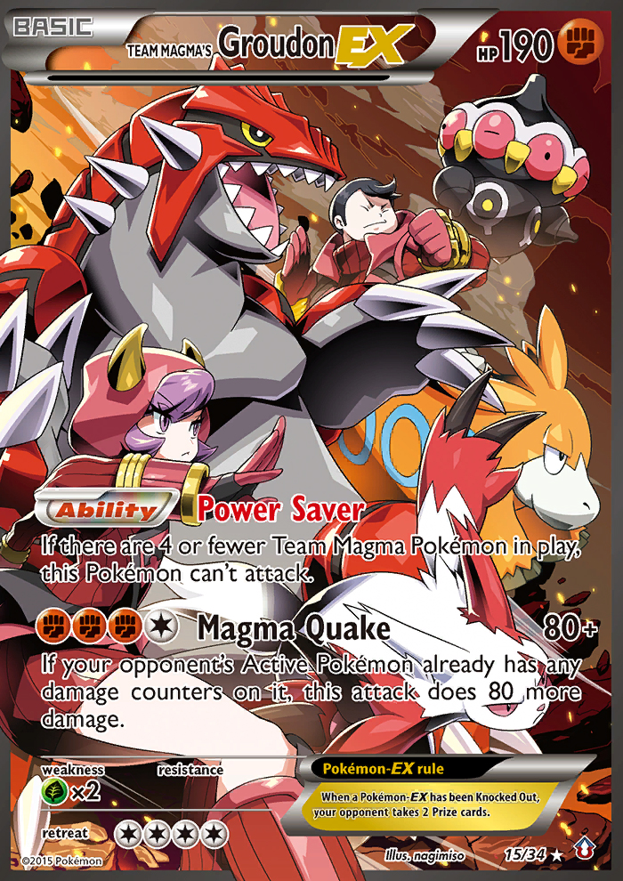 Team Magma's Groudon ex (15/34) [XY: Double Crisis] | Gamers Paradise