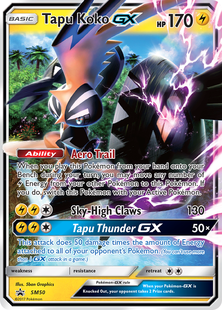 Tapu Koko GX (SM50) [Sun & Moon: Black Star Promos] | Gamers Paradise