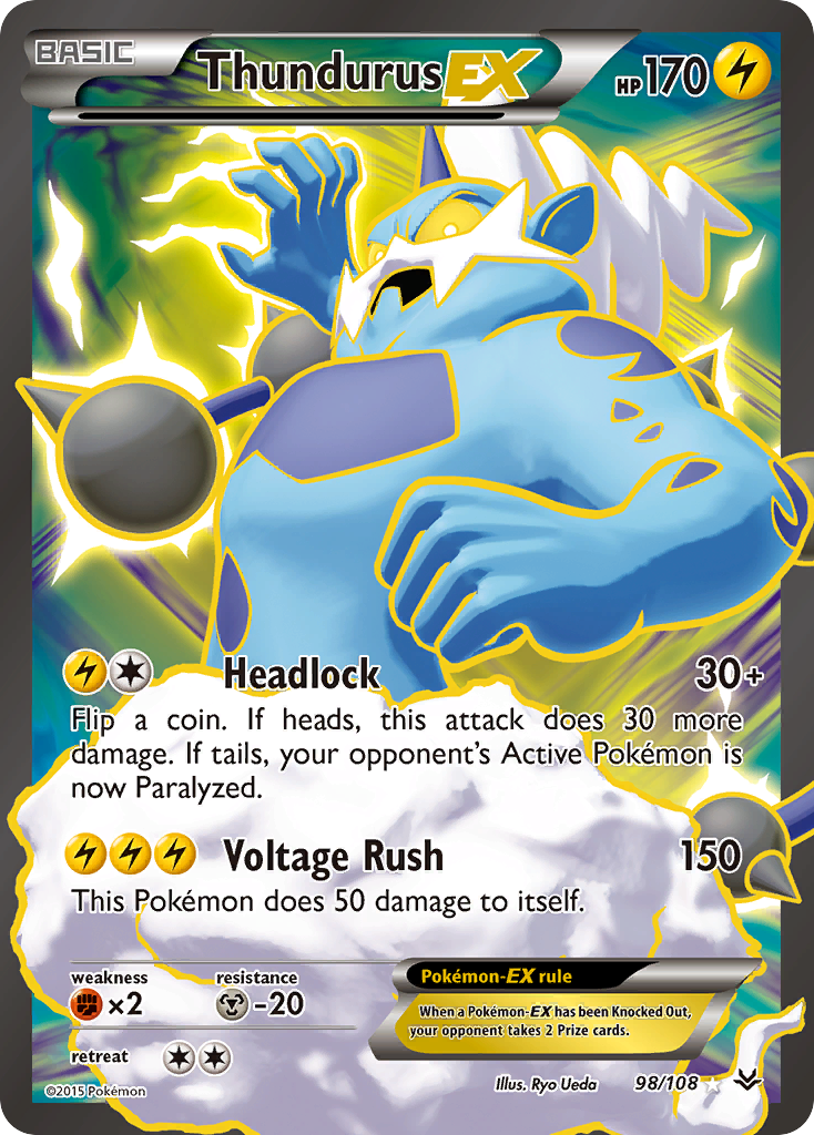 Thundurus EX (98/108) [XY: Roaring Skies] | Gamers Paradise