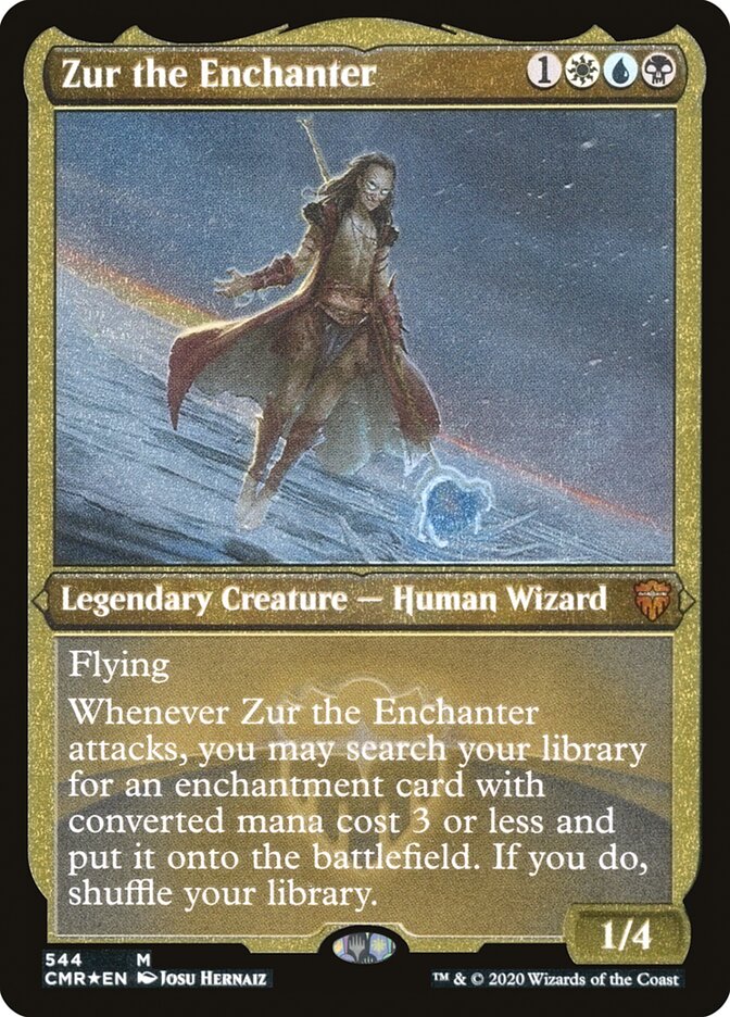 Zur the Enchanter (Etched) [Commander Legends] | Gamers Paradise