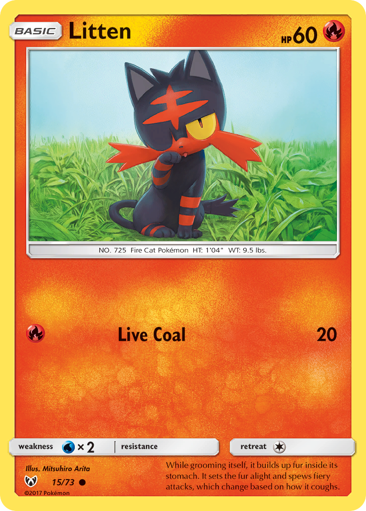 Litten (15/73) [Sun & Moon: Shining Legends] | Gamers Paradise