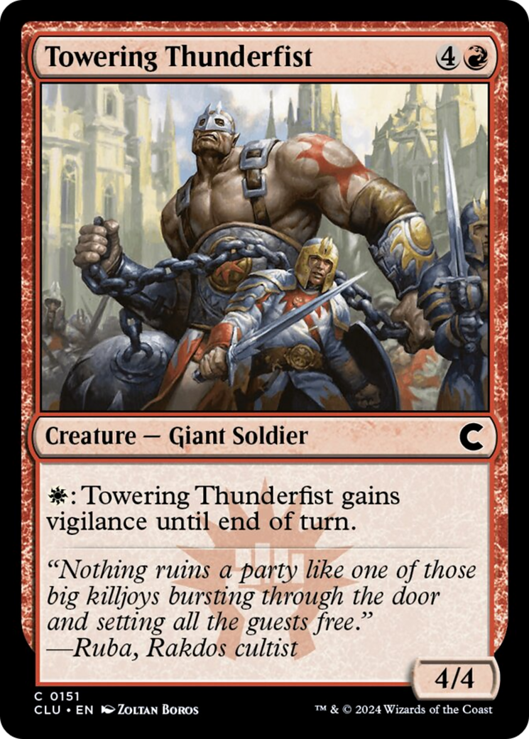 Towering Thunderfist [Ravnica: Clue Edition] | Gamers Paradise