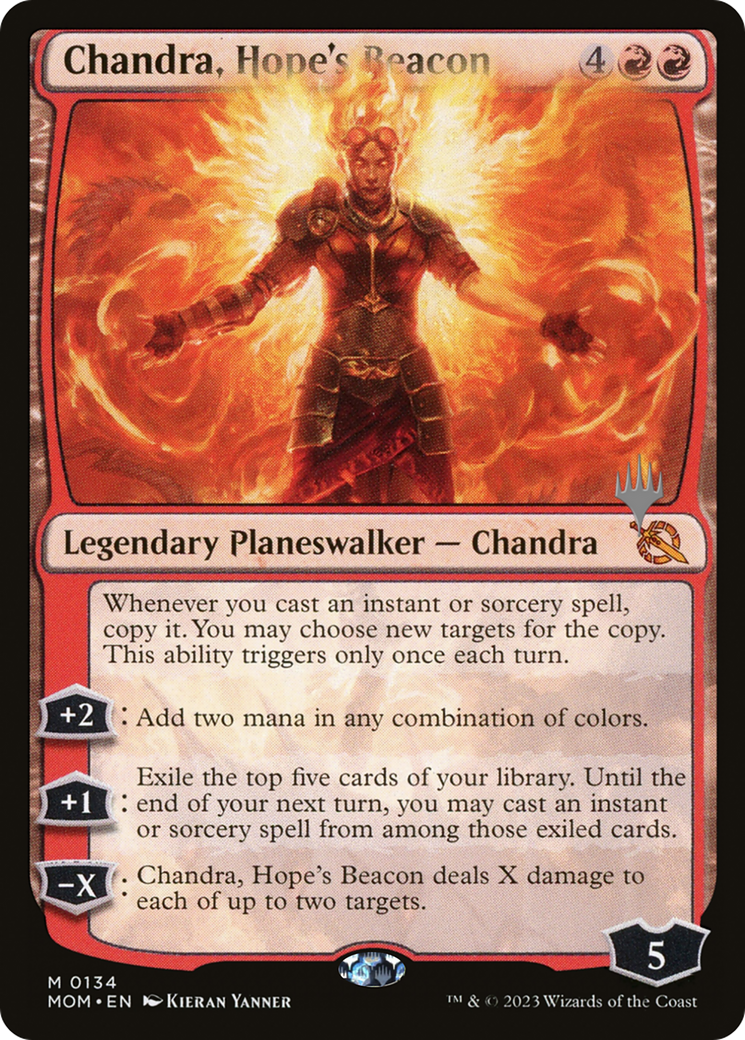 Chandra, Hope's Beacon (Promo Pack) [March of the Machine Promos] | Gamers Paradise