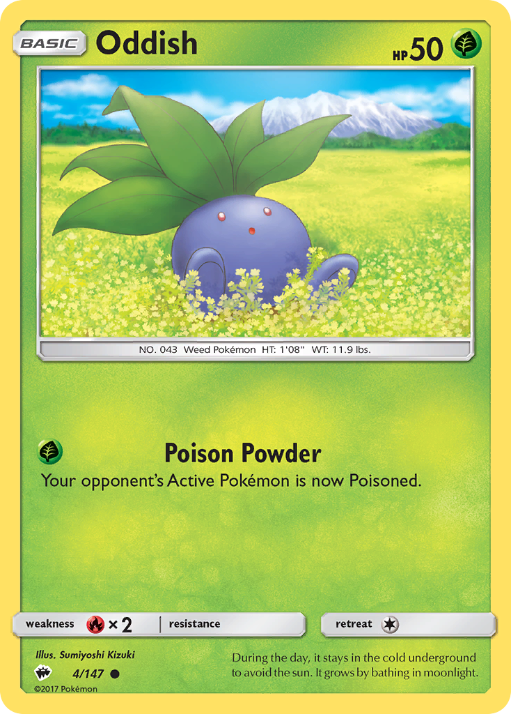 Oddish (4/147) [Sun & Moon: Burning Shadows] | Gamers Paradise