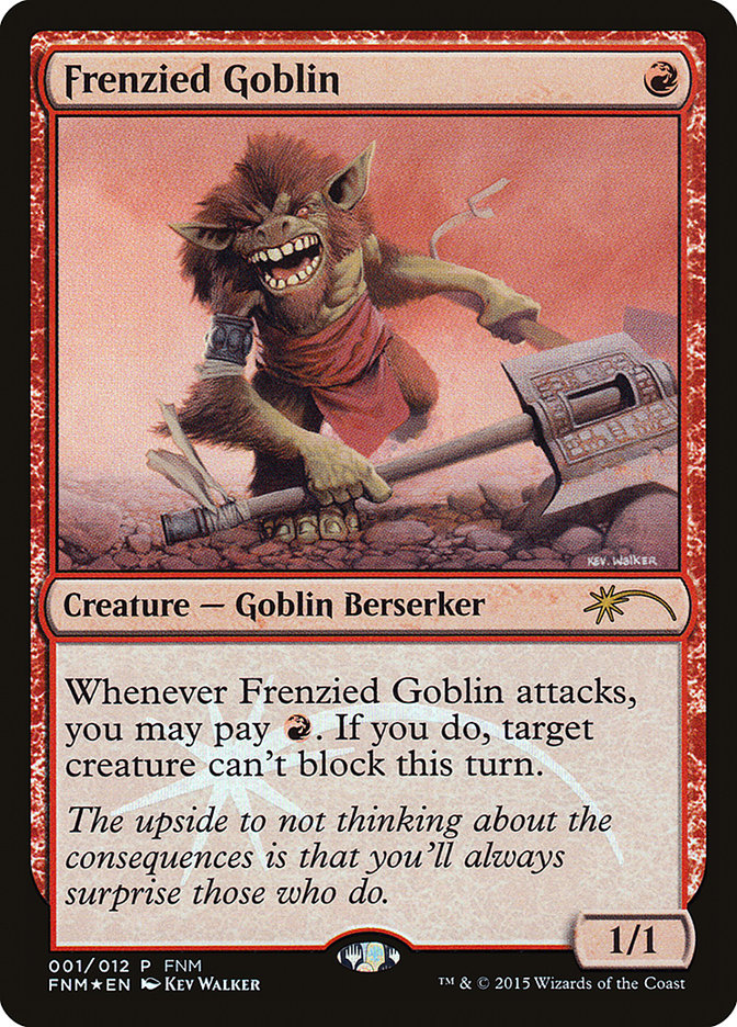 Frenzied Goblin [Friday Night Magic 2015] | Gamers Paradise