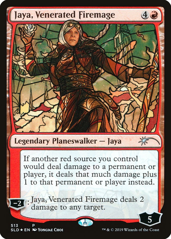 Jaya, Venerated Firemage (Stained Glass) [Secret Lair Drop Promos] | Gamers Paradise