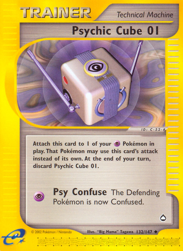 Psychic Cube 01 (132/147) [Aquapolis] | Gamers Paradise