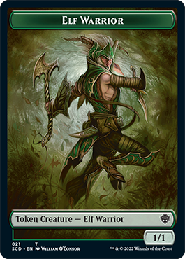 Elf Warrior // Cat Beast Double-Sided Token [Starter Commander Decks] | Gamers Paradise