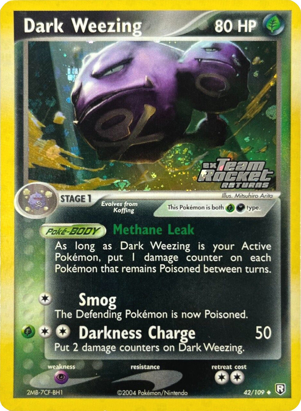 Dark Weezing (42/109) (Stamped) [EX: Team Rocket Returns] | Gamers Paradise