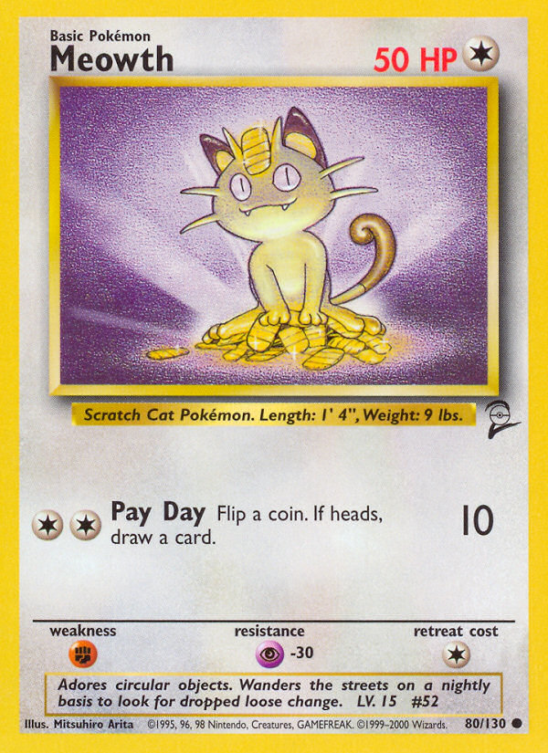 Meowth (80/130) [Base Set 2] | Gamers Paradise