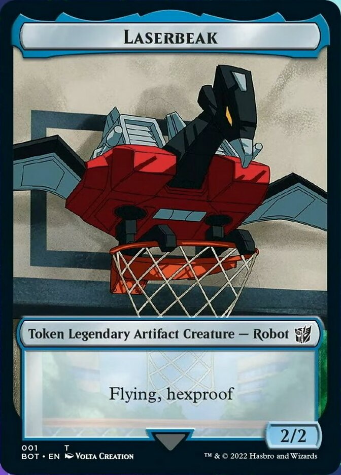 Powerstone // Laserbeak Double-Sided Token [The Brothers' War Tokens] | Gamers Paradise