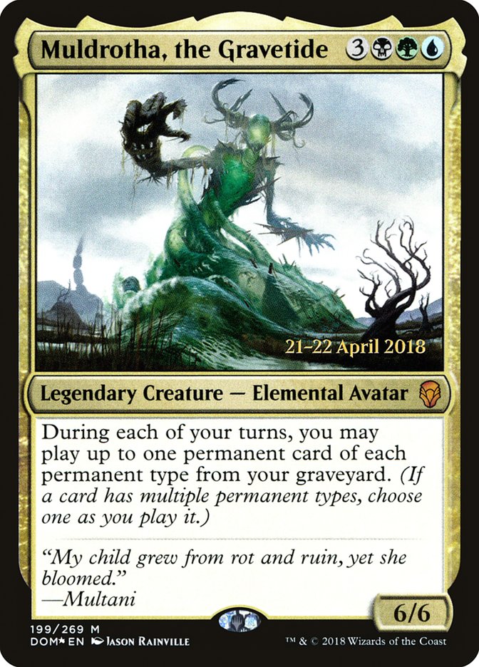 Muldrotha, the Gravetide [Dominaria Prerelease Promos] | Gamers Paradise