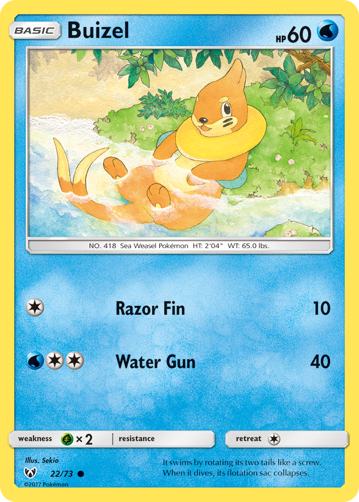 Buizel (22/73) [Sun & Moon: Shining Legends] | Gamers Paradise