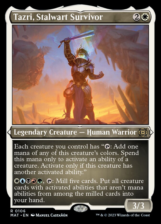 Tazri, Stalwart Survivor (Foil Etched) [March of the Machine: The Aftermath] | Gamers Paradise