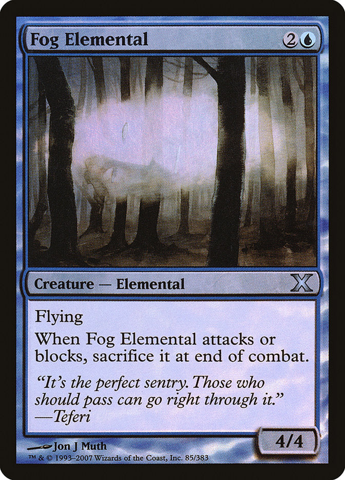 Fog Elemental (Premium Foil) [Tenth Edition] | Gamers Paradise