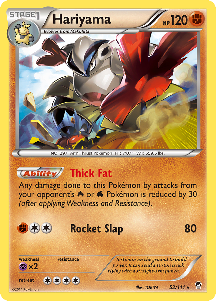 Hariyama (52/111) [XY: Furious Fists] | Gamers Paradise