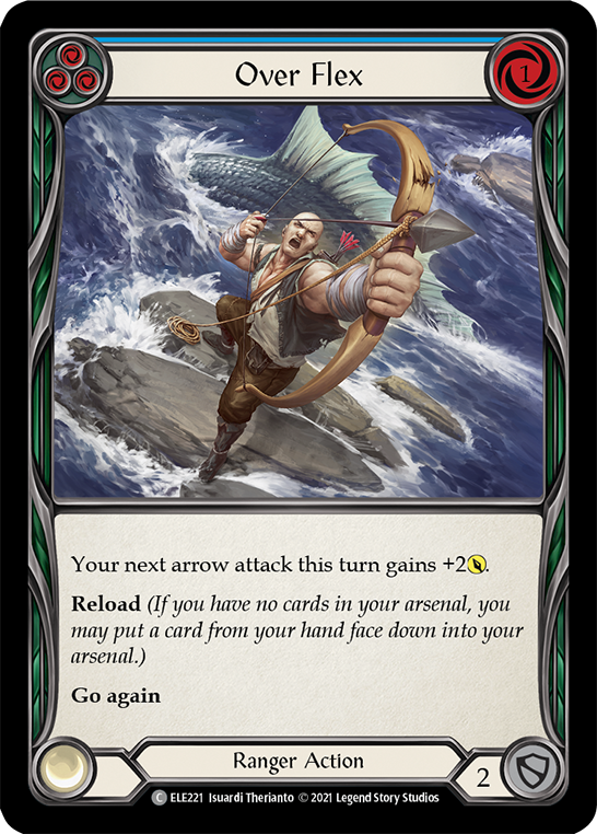 Over Flex (Blue) [ELE221] (Tales of Aria)  1st Edition Rainbow Foil | Gamers Paradise