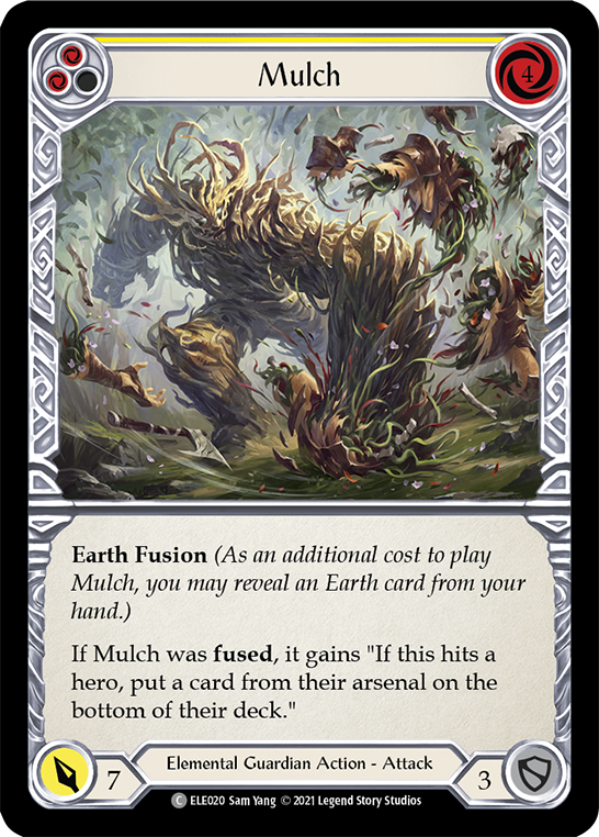 Mulch (Yellow) [ELE020] (Tales of Aria)  1st Edition Rainbow Foil | Gamers Paradise