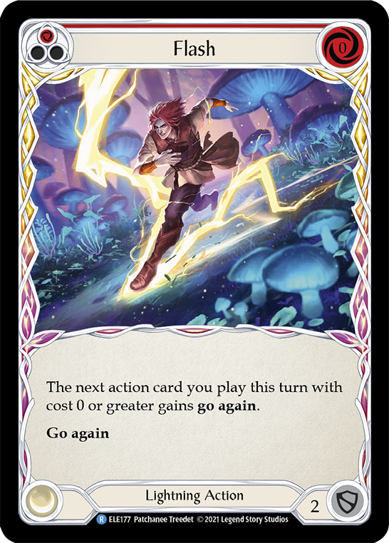 Flash (Red) [ELE177] (Tales of Aria)  1st Edition Rainbow Foil | Gamers Paradise