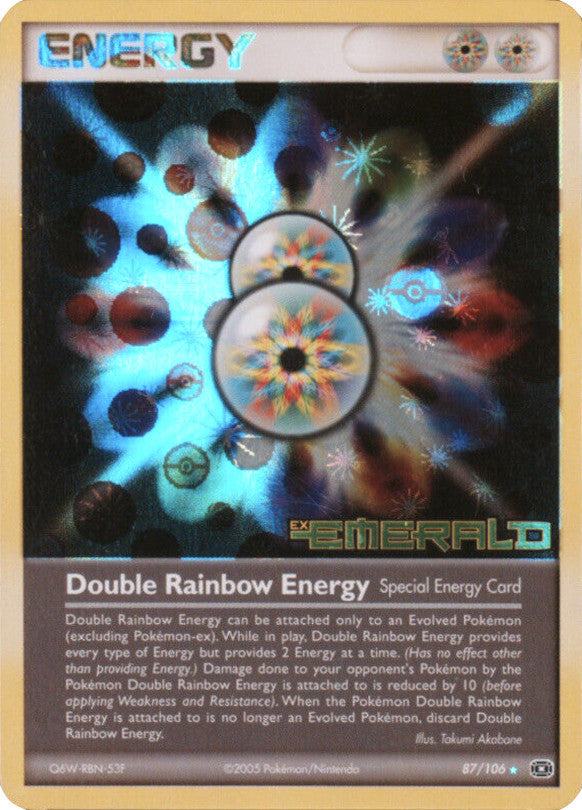 Double Rainbow Energy (87/106) (Stamped) [EX: Emerald] | Gamers Paradise