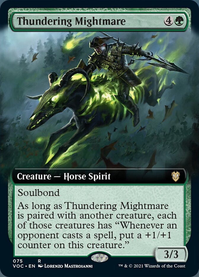 Thundering Mightmare (Extended Art) [Innistrad: Crimson Vow Commander] | Gamers Paradise