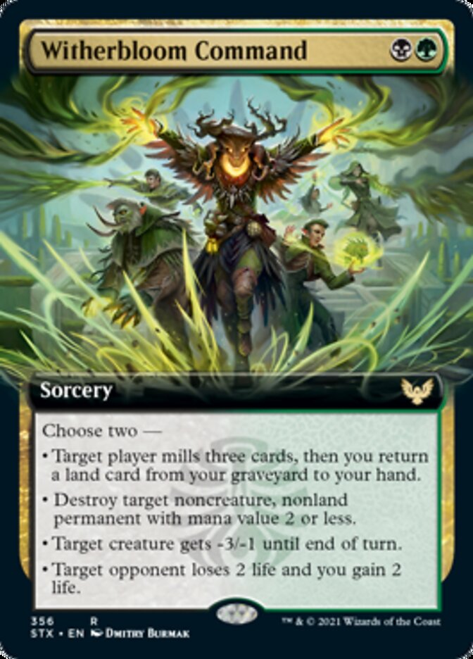 Witherbloom Command (Extended Art) [Strixhaven: School of Mages] | Gamers Paradise