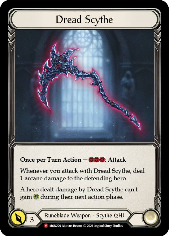 Dread Scythe [MON229-CF] 1st Edition Cold Foil | Gamers Paradise