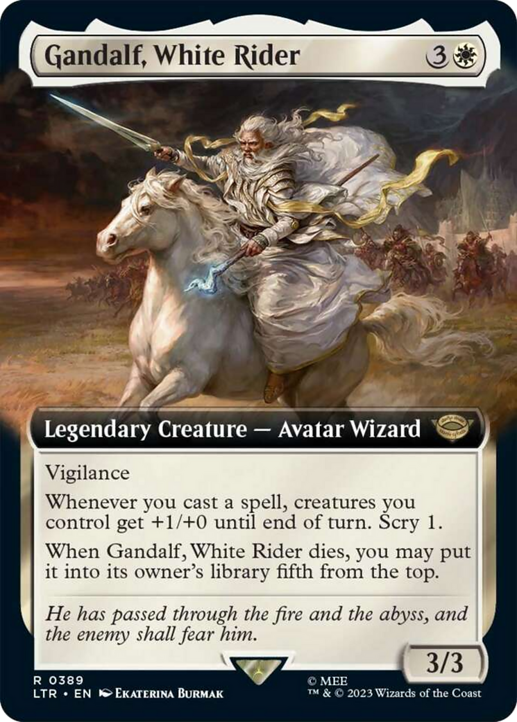 Gandalf, White Rider (Extended Art) [The Lord of the Rings: Tales of Middle-Earth] | Gamers Paradise